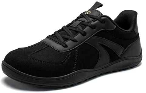 HOBIBEAR Wide Barefoot Shoes Women Men Hands Free Slip On Retro Casual Classic Fashion Sneakers Minimalist Zero Drop Shoes All Black