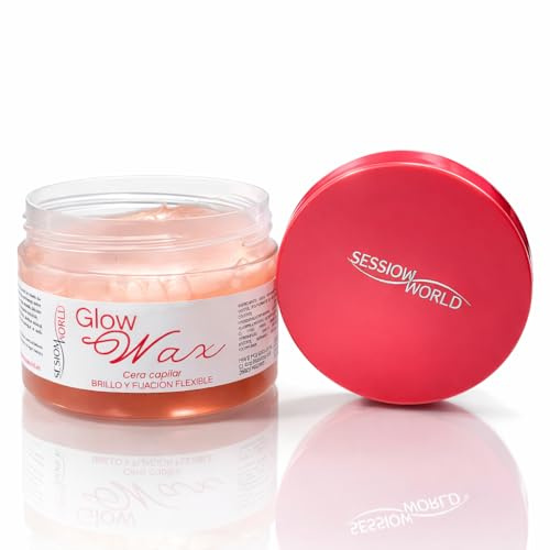 Glow Wax – Cera Capilar con Brillo Natural y Fijación Flexible | Cera de Peinado sin Siliconas | Definición, Control y Acabado Brillante | Para Todo Tipo de Cabello 75ML sesioMWorld