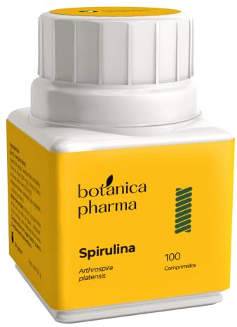 Botanicapharma Spirulina 400 Mg - 100 comprimidos - Fuente de proteínas, vitaminas y minerales
