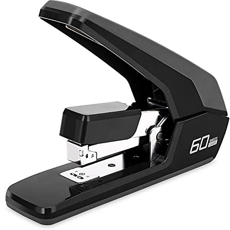 Heavy Duty Staplers Office, Effortless Ergonomic Design Stapler, 60 Sheet Capacity(Deli0465)
