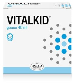 Omega Pharma - Vitalkid Gocce, Integratore Alimentare per Bambini, Multivitaminico con Zinco, Utile in Caso di Stanchezza - 40 ml