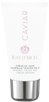 JEAN D’ARCEL - CAVIAR crème de jour minérale teintée no.2 - Zart getönte Anti-Aging Tagescreme - Gleicht Hautunebenheiten aus - 50ml