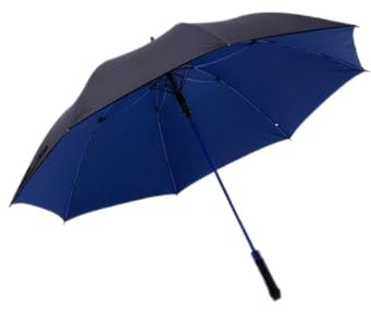 Sturmfest Schirm Tragbarer Golfschirm, großes, übergroßes Doppeldach, belüftet, Winddicht, wasserdicht, UV-Schutz, for Männer und Frauen Sturmfest Regenschirm (Color : Blue)