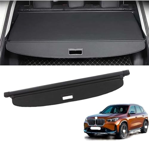 TENREV Laderaumabdeckung Kofferraum Schutz Abdeckung Cargo Cover Ersatz für BMW X1 (U11) SAV 2022 Ausziehbar Kofferraumabdeckung Rollo
