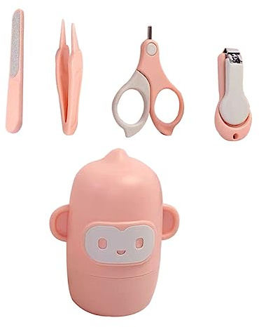 UTHCLO 1juego Cortauñas Para Bebés Set De Cuidado De Uñas Infantil Incluye Almacenamiento Adorable Para Recién Nacidos y Niño Niña Pequeños Diseño Seguro y Suave