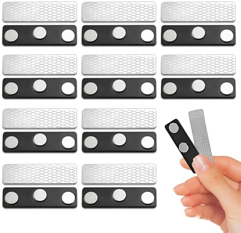 Magnetic Curtain Closure, 10pcs Blackout Blind Accessory, Adhesive Curtain Magnets Clips Blinds Clip Small Magnetic for Blackout Curtains(Black)