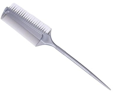 Harilla Brosse lissante, peigne à queue, peigne à mèches, brosse à crêper pour teindre et coiffer les cheveux, Gris