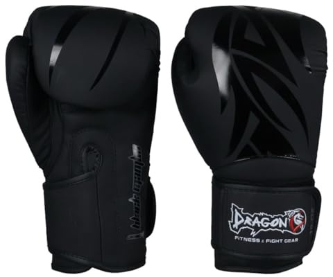 Dragon Do Mamba box-set professionella boxningshandskar individuellt i set 2,3,5 skenbensskydd huvudskydd bandage tandskydd för Muay Thai kickboxning MMA (Mamba Edition: Endast handskar, 30 ml)