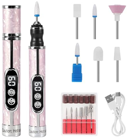 tlidfgeo Electric Nail File, Toe Nail Grinder for Thick Toenails 5 Speeds
