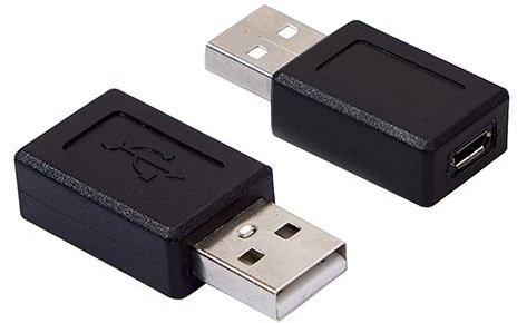 Cablepelado, adattatore micro-USB tipo B femmina a USB tipo A maschio nero