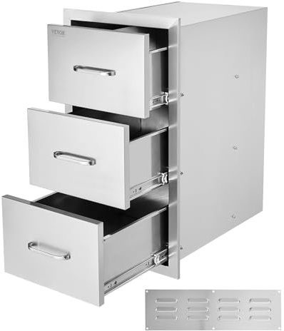 VEVOR Fireplace Door, Stainless Steel, Sliver, 15.7 x 28.5 x 20.7 Inches