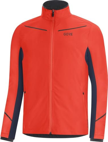 GORE WEAR R3 Chaqueta para Hombre GORE-TEX INFINIUM Partial, XL, Rojo fuego/Azul marino