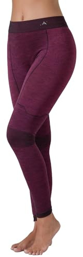 Risalti Pantalon Homme Femmes en Laine Mérinos Unisexes - Legging Polaire d'hiver, sous Vetement Thermique Femme Homme, Collant Thermique Respirants, Extensibles sans Coutures - Made in Italy