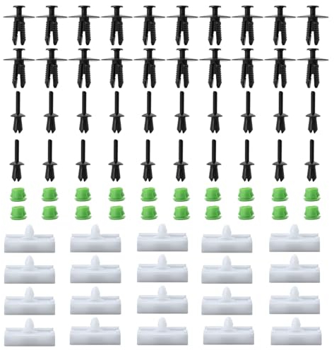 ZINGKING 20 juegos de clips para faldones laterales compatibles con BMW Serie 3 E32/E36/E46/E90/E91 51711932996/51118174185 / 5111014103
