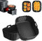2 Stück Airfryer Zubehör für Ninja Double Stack XL SL400EU SL451EU, Heißluftfritteuse Silikonform für Foodi Max Dual Zone AF400EU AF300EU 7.6 9.5L, Air Fryer Silikon Backform Einsatz