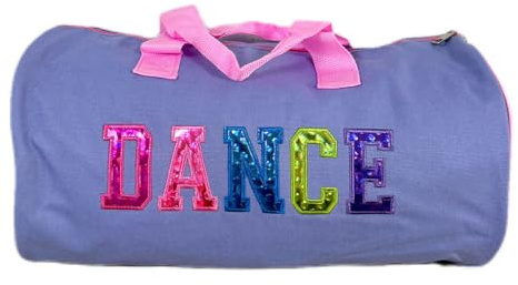 Borsa da danza carina per ragazze ballerine, borsa sportiva a tracolla, borsone da ballerina Viola chiaro, adatta per sport e danza