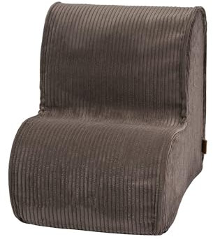 MEOWBABY Sitzsack Sessel für Kinder - Sitzpouf Kindermöbel Indoor Pouf, Ästhetik Cord, Braun