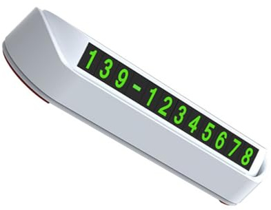 BUBEFSKD Placa de aparcamiento temporal para coche, accesorio para salpicadero de coche