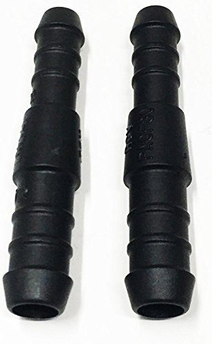 2 x 16mm-12mm In-Line Hose Tube Pipe Reducer Connector Joiner Air Fuel Water