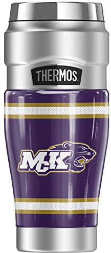 Mckendree University OFFICIAL Jersey Stripes THERMOS STAINLESS KING Stainless Steel Travel Tumbler, Vacuum insulated & Double Wall, 16oz