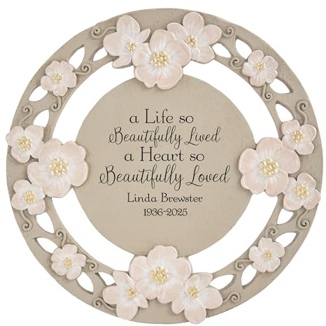 Let's Make Memories Personalized A Beautiful Life Sympathy Garden Stone - Garden Memorial