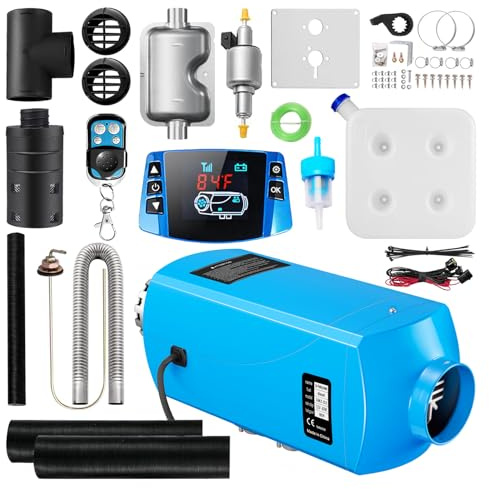 VOYOCHT Diesel Heater 8KW, Aluminum Housing, Diesel Air Heater 12V, Fast Heating, Diesel Parking Heater High Altiude with Controller & 15L Tank for Trucks, Trailers, Boats, RVs and Motor-homes