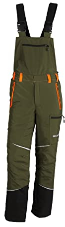KOX Schnittschutz Latzhose Mistral 3.0 Grün/Orange Gr. 27 untersetzt