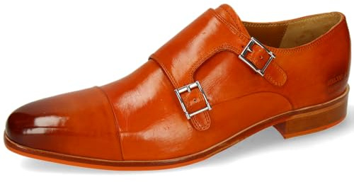 Melvin & Hamilton Lance 1, Mocassino Monk-Strap Uomo, Colore: Arancione, 41 EU