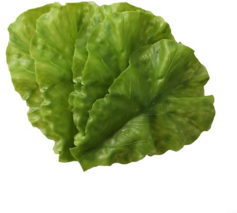 FUBESK Lebensechtes Kunstgemüse-Set, 5 Stück realistische Simulations-Salatblätter für Veranstaltungen