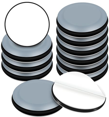 HNR Patins Glissants pour Meubles en PTFE 20 Pièces 25mm | Patins PTFE Téflon silencieux anti‑rayures, protège parquet, stratifié, carrelage, tapis ras pour meubles lourds