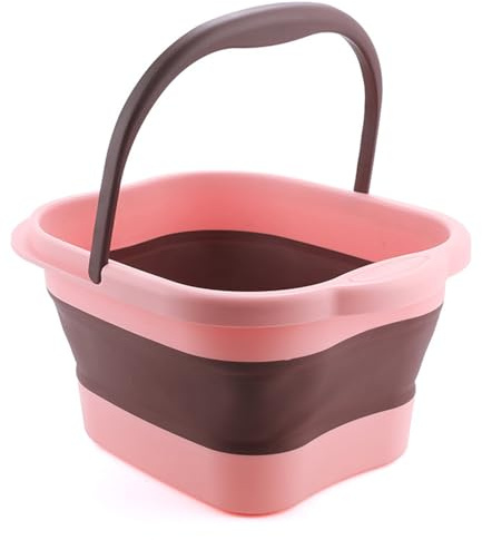 Xasbseulk Vasca da bagno per piedi | Secchio pieghevole con punti di massaggio per pedicure rilassante - Piscina per pedicure per membri della famiglia e donne