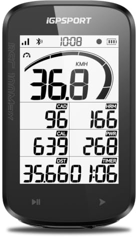 iGPSPORT BSC100MAX Ciclocomputador GPS,Pantalla 3 Grande, 40h Autonomía | Auto Start/Stop, Autonomía de 40 H, Datos Personalizables, App iGPSPORT y Strava, Impermeabilidad IPX7 GPS Bicicleta