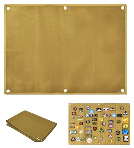 Toppe da parete in , 60 x 45 cm, tattiche militari, in , per adesivi, timbri (marrone)