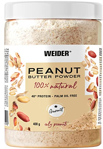 Weider Peanut Butter Powder (400g) 100% Cacahuètes naturelles en poudre, riche en Protéines, sans sucres ajoutés, sans huile de palme