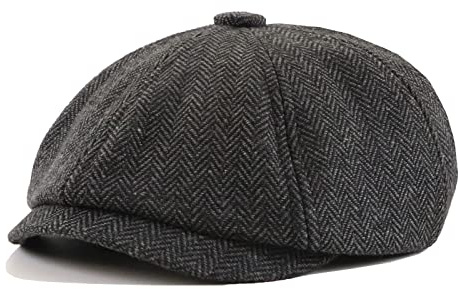 JAOAJ Boina de Hombre Invierno, Gorra Newsboy Irlandesa Baker Boy, Gorras Planas para Mujeres y Hombres, Talla 57-61CM