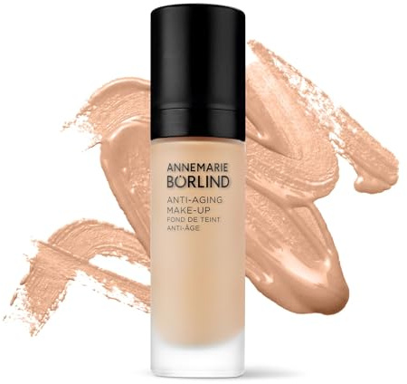 ANNEMARIE BÖRLIND TEINT EFFECTIVE NATURAL BEAUTY Anti-Aging Make-up Honey (30 ml) - Normale bis Trockene Haut, Hohe Deckkraft, Feuchtigkeitsspendend, Glättet und Mildert Fältchen, Vegan