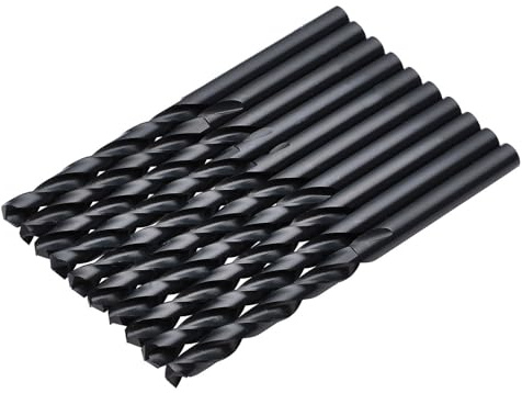 Draper 10pcs Black HSS Drill Bit, 6.5mm x 101mm - 08833 - for Metal, Wood and Plastic