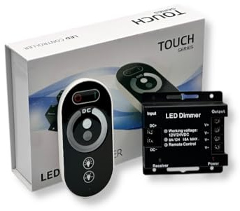 UNIVERSO AP-01 CONTROLLER DIMMER PER STRISCE LED MONOCOLORE DC 12V - 24V CON TELECOMANDO 3 CANALI A 6A