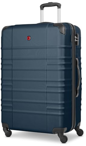 WENGER Check-in Koffer für Damen und Herren | großer XL Trolley 51 x 30 x 75 cm aus hochwertigem, stoßfestem ABS Material | Erweiterbar & Teleskopgriff| Amplar Evo Serie