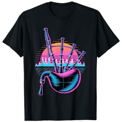 Retro Synthwave Cornemuse T-Shirt