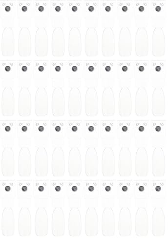 PENIKOKO Nuancier de Vernis à Ongles Léger en Métal et Plastique, Présentoir Cristal Clair pour Salons de Manucure et Usage Quotidien, Set de 40 Cartes