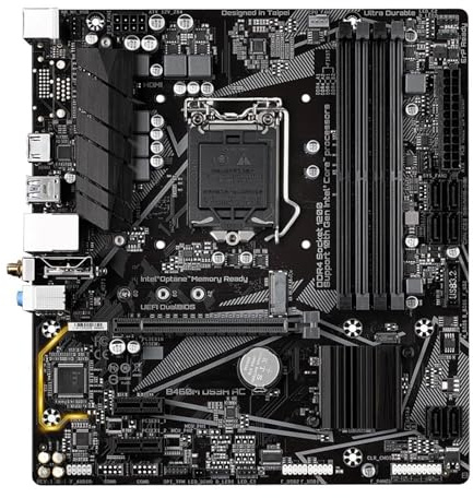 Carte mère Fit for Gigabyte B460M DS3H AC Prend en Charge Le processeur LGA 1200 I9-10900K I7-10700K, Intel B460 DDR4 2666 MHz, Micro ATX