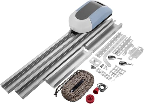 Furvveerr Abridor AutomáTico De Puerta De Garaje,Seccionales Motor Ascendente Garaje Puerta Automática del Garage Motors Carga Nominal 800N Accionamiento para Puerta de Garaje Velocidad 120mm/s