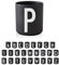 Design Letters Tasse Personalisiert (A-Z) | Kaffeebecher Porzellan | Kaffeetassen Buchstaben | Personalisierte Tasse, Personalisierte Geschenke | Tassen Schwarz | Dekorativ Tassen Buchstaben 250 Ml
