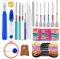 41 Pieces Needle Punch Kit, Embroidery Tool, Punch Needle Supplies with 20 Pcs Embroidery Floss, 10 Pcs Embroidery Punch Needle, Needle Threader, Big Seam Ripper, Scissors, Thimble and Embroidery Hoop