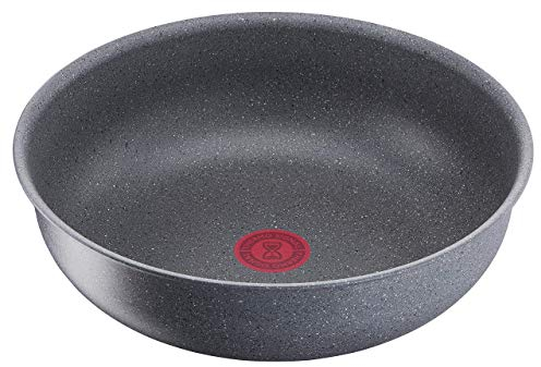 Lagostina Ingenio Induction Mineralis Wok per Induzione, Alluminio Antiaderente, grigio, diametro 28 cm