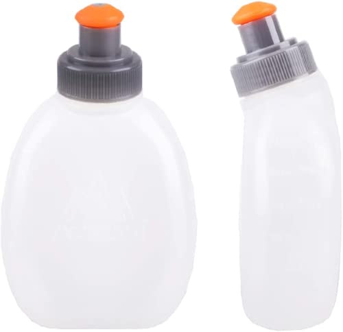 Achsoo Faltbarer Trinkflaschen, BPA-Frei Sportflasche, Soft Flask Trailrunning Wandern Camping und Klettern (170ML style 2)
