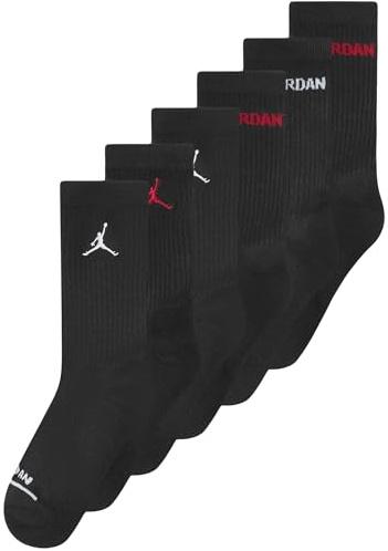 Jordan Jungen Legend Crew 6Pk Sokken, Black, 5/7 Jahre