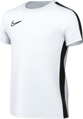 Nike Short-Sleeve Soccer Top Y Nk DF Acd23 Top SS, White/Black/Black, DR1343-100, XS
