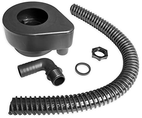 Eco Trade Counter Rain Trap | Rain Water Diverter Kit for Water Butt | Down Pipe Rainwater Hose Connector for Water Barrel | Universal Garden Greenhouse, Shed, Summer House Water Connector Kit